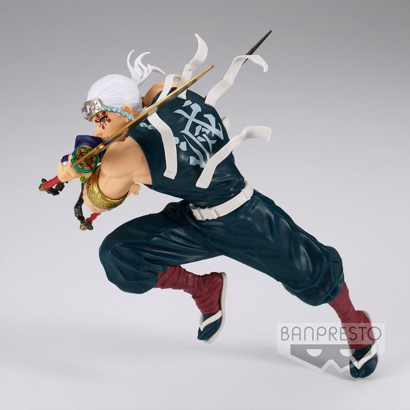 Figura BANPRESTO Demon Slayer de 14 cm | Figura Demon Slayer Uzui Tengen de la serie Vibration Stars. Un modelo de acción detallado, perfecto para coleccionistas y fanáticos del anime.