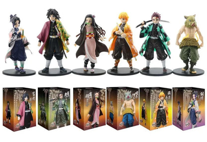 16cm Figurines Demon Slayer | Figurines détaillées des personnages de Demon Slayer en mode guerrier. Parfaite pour les fans et les collectionneurs