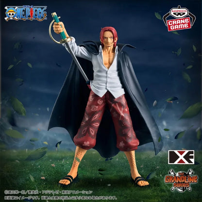 17cm Figurine BANDAI DXF THE Grandline One Piece | Figurine Bandai Banpresto DXF THE Grandline Men représentant Shanks le roux. Modèle en PVC détaillé, parfait pour les collections et les fans de One Piece