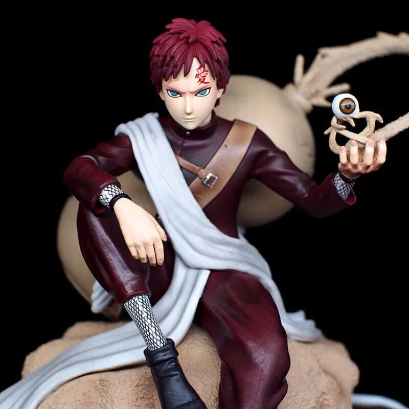 22cm Figurine Naruto | Figurine de Gaara représentant sa maîtrise du sable. Un modèle détaillé pour les collectionneurs et fans d'anime, idéal pour la décoration ou comme cadeau d'anniversaire