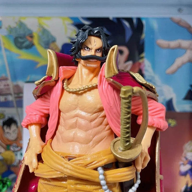 23cm Figurine One Piece | Figurine Gol D. Roger de One Piece, de la série GK Haute Qualité. Modèle de décoration de bureau, cette statue en PVC est un excellent objet de collection et un cadeau parfait pour les fans de l’univers de One Piece