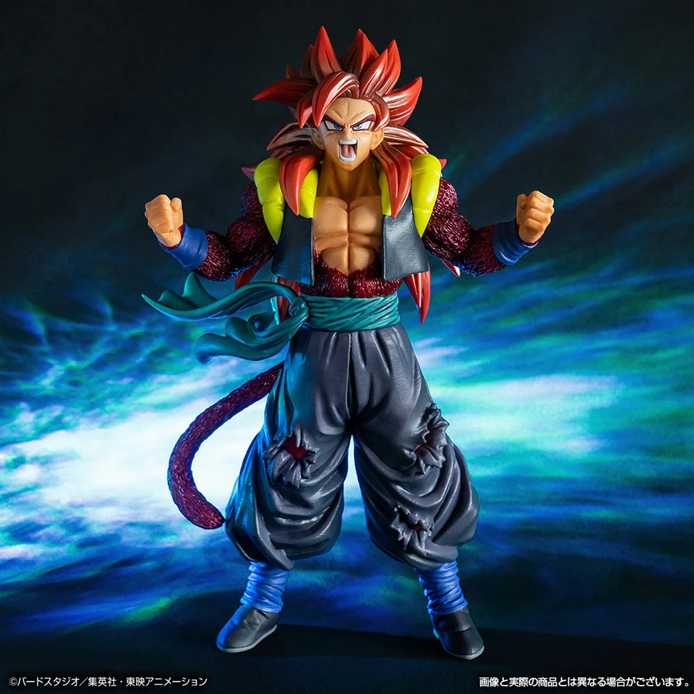 In Stock Dragon Ball Anime Figure Original Bandai Vegeta Super Saiyan Ⅳ 24CM Action Figure MASTER LISE Task 4 Boxed Model Toys