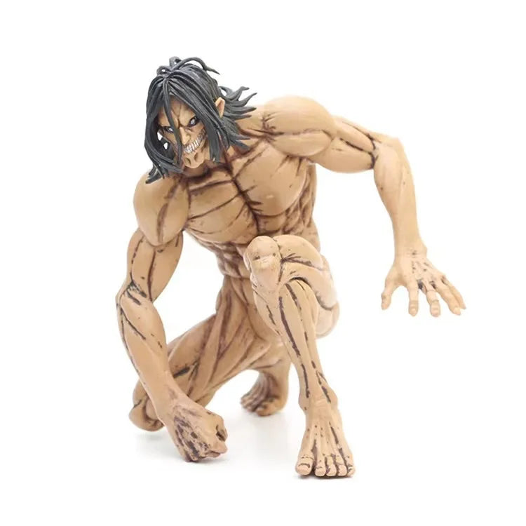 Figure d'action Attack on Titan | Figurine d'action d'Eren Jaeger en version Titan Assaillant. Parfait pour les enfants et les fans de la série, ce modèle est idéal comme cadeau