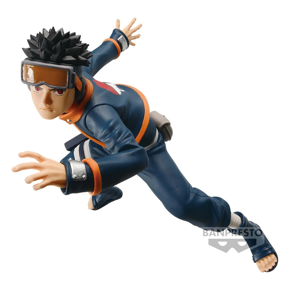 14cm Figurine Bandai Banpresto (édition Vibration Stars) - Naruto | Modèle d'action représentant Obito Uchiha, parfait comme décoration de bureau ou objet de collection. Idéal pour les fans d'anime et comme cadeau