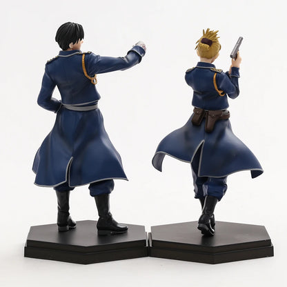 Figura Alquimista Fullmetal de 17 cm | Figuras detalladas de POP UP PARADE de Roy Mustang y Riza Hawkeye. Ideal para fanáticos y coleccionistas del anime.