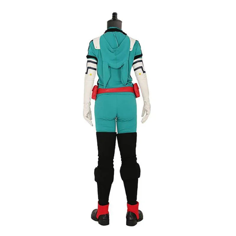 Devenez le héros de la soirée avec ce costume de Midoriya Izuku (Deku) de My Hero Academia. Parfait pour Halloween, les carnavals ou toute fête cosplay, ce set unisexe vous permettra de revêtir l'armure de l'un des héros les plus populaires de l'anime