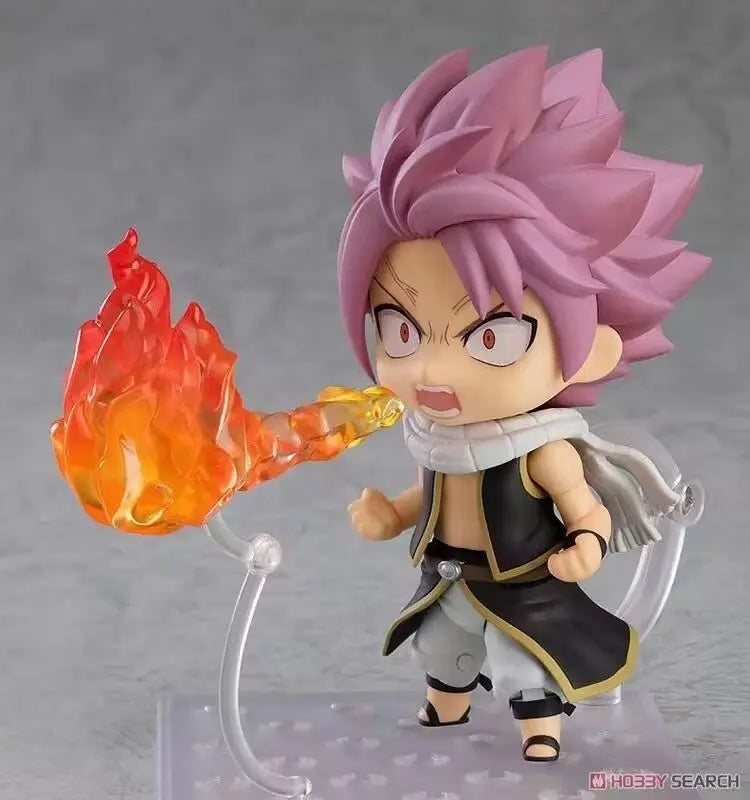 10cm Figurine Fairy Tail | Figurine articulée de Natsu Dragnir (E.N.D.) et Happy en PVC. Idéal pour les collectionneurs et comme cadeau de Noël