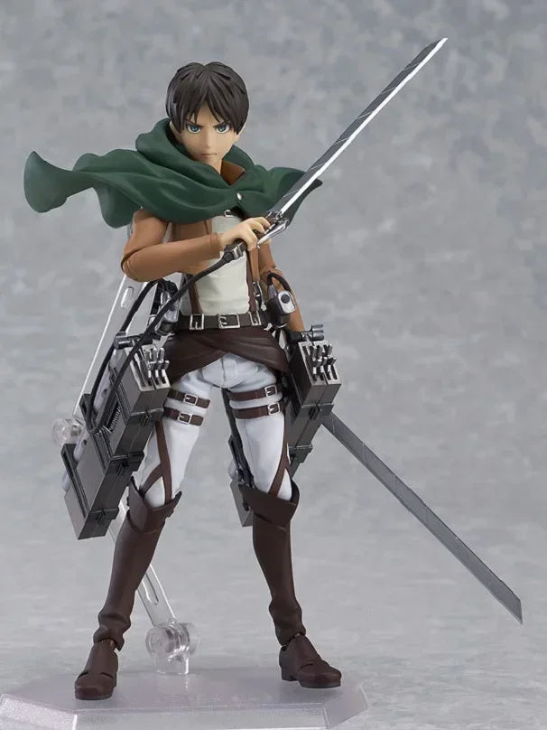 19cm Figurines d'action Attack on Titan | Figurines d'Eren Jaeger, Mikasa Ackerman et Levi Ackerman de Attack on Titan, parfaites pour la collection et comme cadeau pour les fans de la série