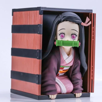 22cm Figurine Demon Slayer | Figurine représentant Kamado Nezuko avec un design unique. Parfaite pour les fans de Demon Slayer, cette pièce de collection est idéale pour la décoration ou comme cadeau