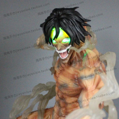 40cm Figurine Attack on Titan | Statue représentant Eren Jäger en Titan Assaillant. Parfaite pour les collectionneurs et fans d’Attack on Titan, cette figurine imposante est un cadeau exceptionnel pour une décoration inspirée de l'anime