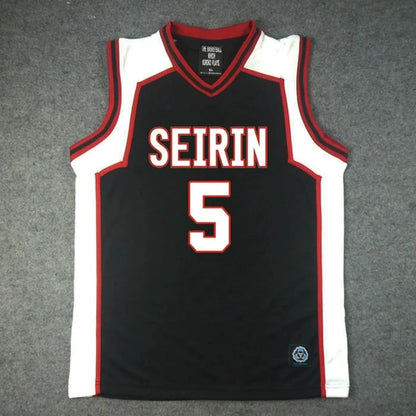 Ensemble Maillot et Short Kuroko no Basket Seirin | Uniforme de basket Seirin inspiré de l'équipe du duo iconique Kuroko Tetsuya (#11) et Kagami Taiga (#10). Ensemble comprenant un t-shirt et un short. Idéal pour le cosplay ou le sport