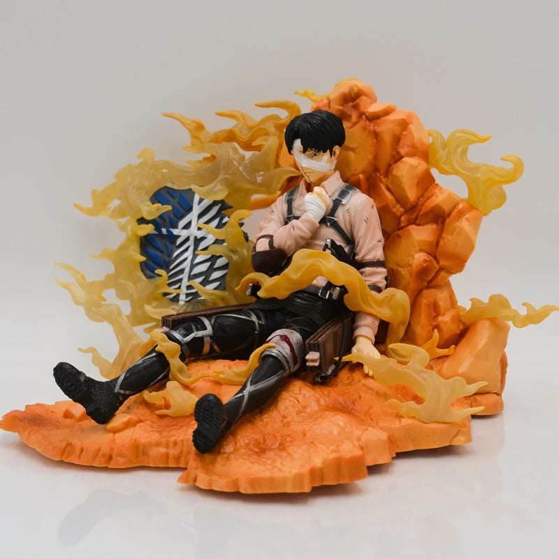 15cm Figurine Attack on Titan | Figurine représentant Levi Ackerman. Ce modèle détaillé est un incontournable pour les fans de l'anime. Parfait pour la collection ou comme cadeau