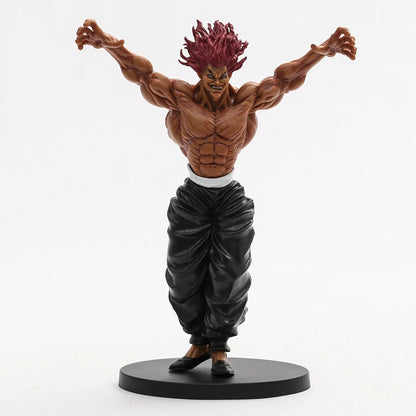 22cm Figurine BAKI | Figurine en PVC de qualité représentant Hanma Yujiro dans sa posture de combat.  Idéal pour décoration et collection et parfait pour les fans de Baki the Grappler