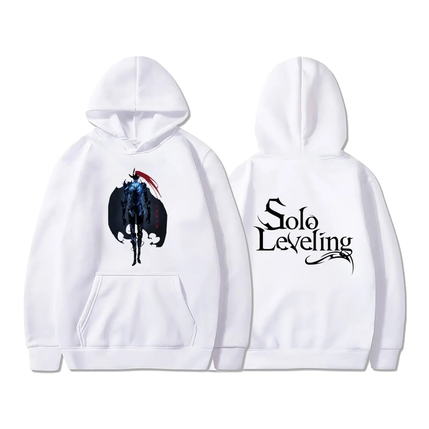 Sudadera de nivelación en solitario ? Sudadera con capucha de lana de otoño con estampado gráfico de Sung Jin-Woo. Estilo oversize, streetwear Harajuku, unisex, ideal para fans del manga y el anime.