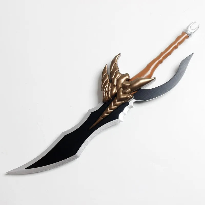 Espada envenenada de 62 cm - Accesorio coleccionable | Réplica en acero del arma Poison Fang con guarda de bambú, inspirada en el anime. Ideal para fans y colecciones de Solo Leveling