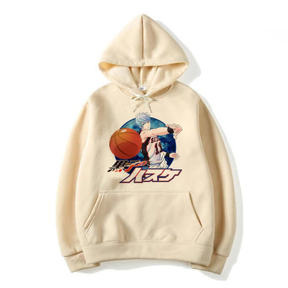 Sweat à capuche Kuroko no Basket | Style streetwear graphique Y2K, inspiré de la mode Kpop. Confortable, esthétique et idéal pour hommes/femmes et fans d'anime