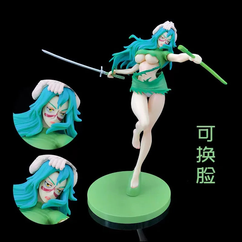 24cm BLEACH Figure | Stunning figure representing Nelliel Tu Odelschwanck. Featuring an interchangeable face, this high-quality PVC figure captures the unique details of this iconic character 