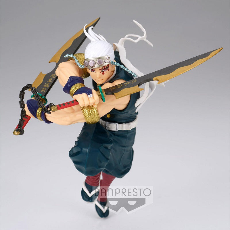 Figura BANPRESTO Demon Slayer de 14 cm | Figura Demon Slayer Uzui Tengen de la serie Vibration Stars. Un modelo de acción detallado, perfecto para coleccionistas y fanáticos del anime.