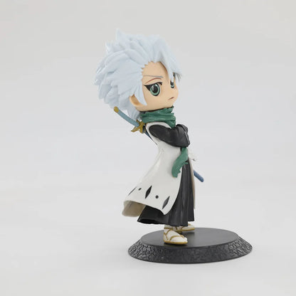 Figura Q de 15cm versión BLEACH | Descubre estas figuras que representan a Ichigo Kurosaki y al Capitán Hitsugaya Toshiro. Ideal para coleccionistas y fanáticos, este modelo detallado es un excelente regalo para niños o entusiastas del anime. 