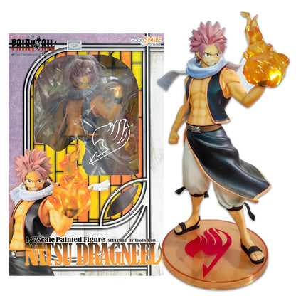 19cm Figurine BANDAI Fairy Tail | Figurine BANDAI originale de Natsu Dragnir en mode combat. Modèle très détaillé, parfait comme cadeau pour les collectionneurs et les fans d'anime