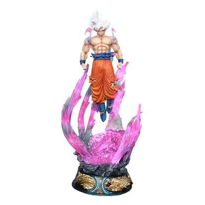 25cm Figurine Dragon Ball | Son Goku Ultra Instinct Super Saiyan, parfait pour les collectionneurs et pour décorer votre espace avec un modèle fidèle à l’anime. Idéal comme cadeau pour les fans de Dragon Ball