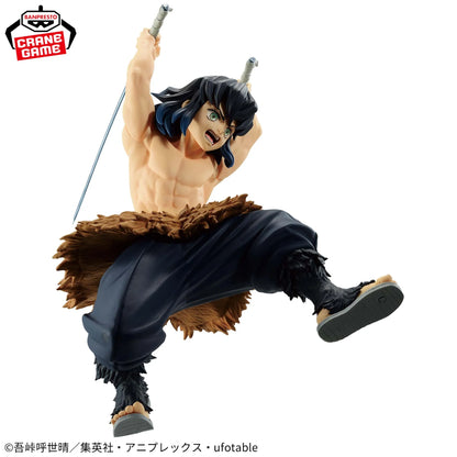 13cm Figurine BANDAI édition VIBRATION STARS de Demon Slayer | Figurine d'action en PVC haute qualité repésentant Hashibira Inosuke . Parfait pour les collectionneurs et comme cadeau pour les fans