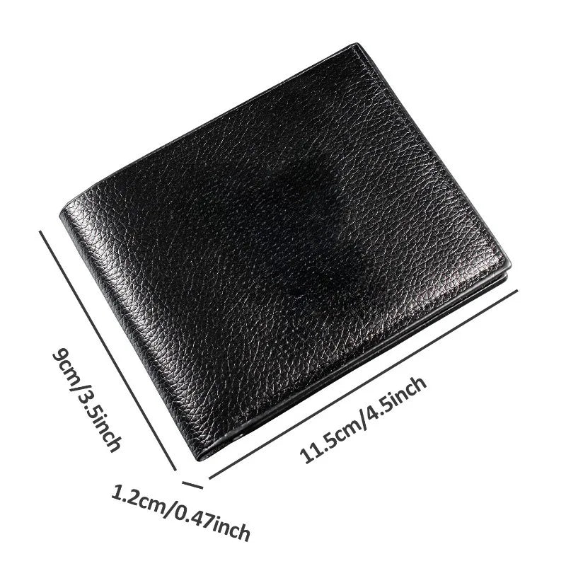 12*9cm One Piece Faux Leather Wallet. Elegant black and brown wallet decorated with One Piece character logos, ideal for fans! 