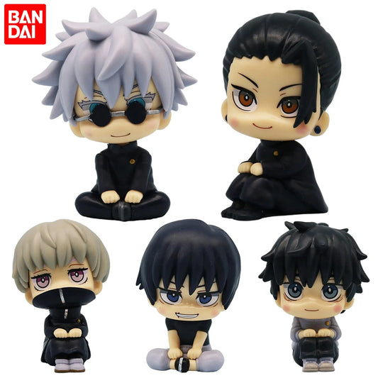 10cm Figurine Jujutsu Kaisen | Figurine Pop représentant Yuta Okkotsu, Toge Inumaki, Fushiguro Toji, Gojo Satoru et Geto Suguru. Parfait pour les fans de Jujutsu Kaisen, cette figurine mignonne est idéale pour la collection ou comme décoration.