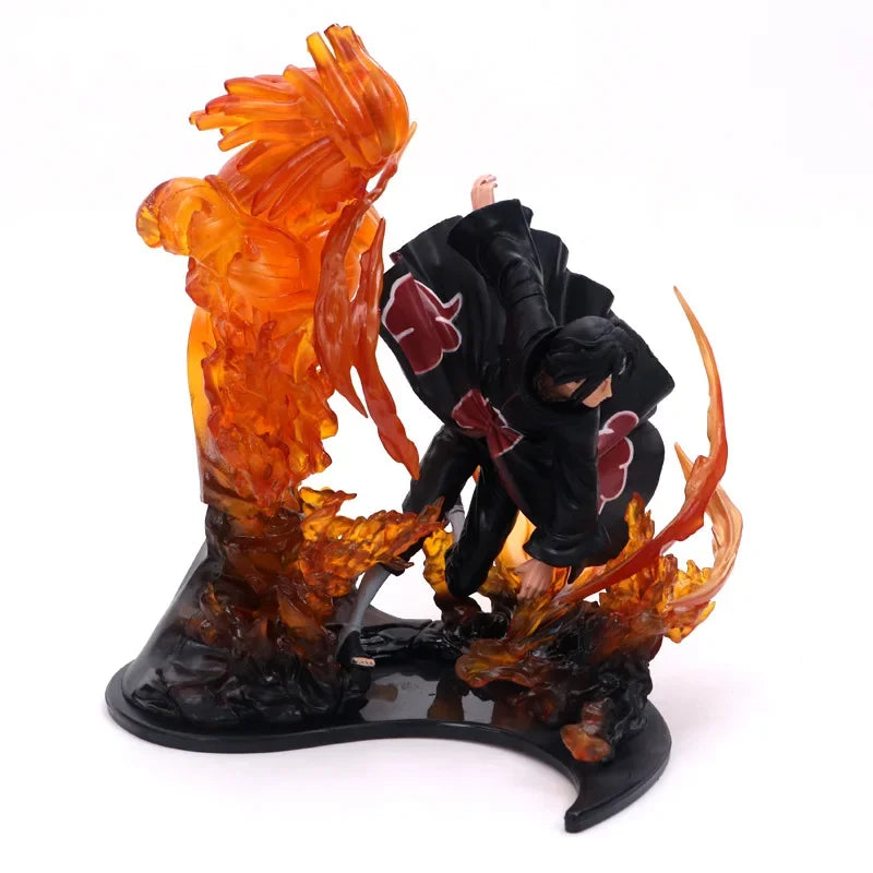 Figurine d'action en Duo Sasuke vs Itachi mode Susanô Modèle de collection, décoration d'intérieur unique, parfait comme cadeau pour les fans d'anime