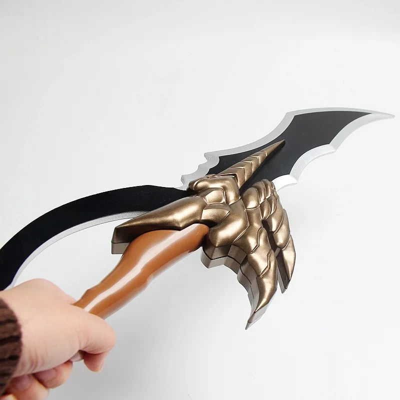 Espada envenenada de 62 cm - Accesorio coleccionable | Réplica en acero del arma Poison Fang con guarda de bambú, inspirada en el anime. Ideal para fans y colecciones de Solo Leveling