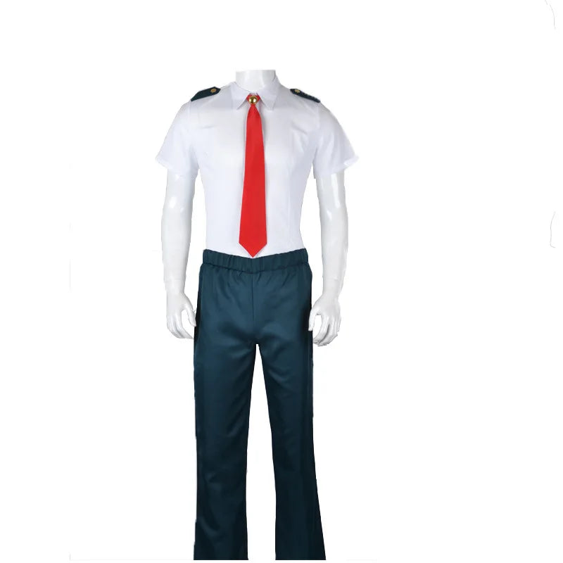 Cosplay complet UA Hero Academy de l'uniforme scolaire des héros de l'anime. Parfait pour les cosplay et les événements comme Halloween. Unisexe, idéal pour les fans de Boku No Hero Academia.