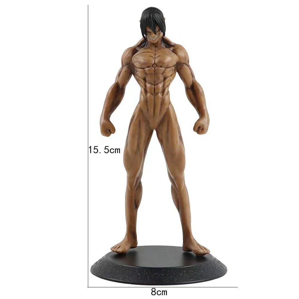 Figure d'action Attack on Titan | Figurine d'action d'Eren Jaeger en version Titan Assaillant. Parfait pour les enfants et les fans de la série, ce modèle est idéal comme cadeau