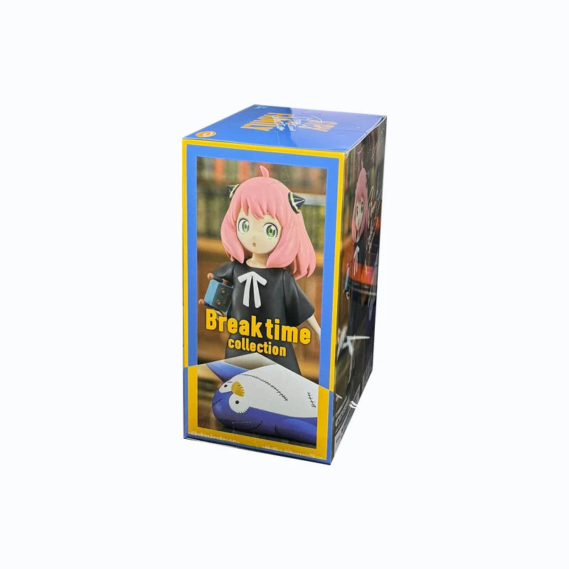 14cm Figurine Bandai Banpresto SPY×FAMILY | Figurine de collection d'Anya Forger avec son pingouin de Spy x Family. Modèle de la collection Break Time, idéale pour compléter votre collection