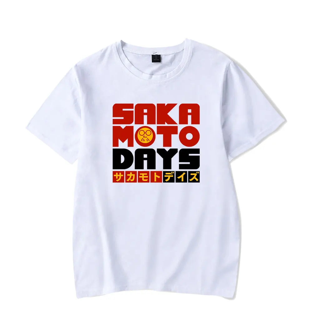 T-shirt unisexe à manches courtes inspiré de Sakamoto Days, parfait pour hommes et femmes. Ce design esthétique Harajuku, idéal pour les fans d'anime