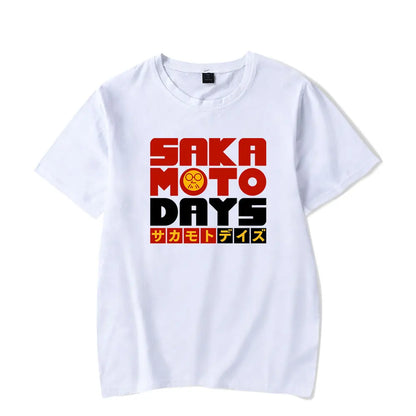 T-shirt unisexe à manches courtes inspiré de Sakamoto Days, parfait pour hommes et femmes. Ce design esthétique Harajuku, idéal pour les fans d'anime