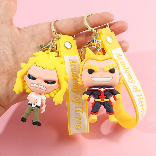 Ajoutez du style à vos accessoires avec ces porte-clés en silicone My Hero Academia. Ils sont parfait pour personnaliser votre sac à dos, trousseau de clés ou voiture. Un cadeau idéal pour les fans de l'anime !