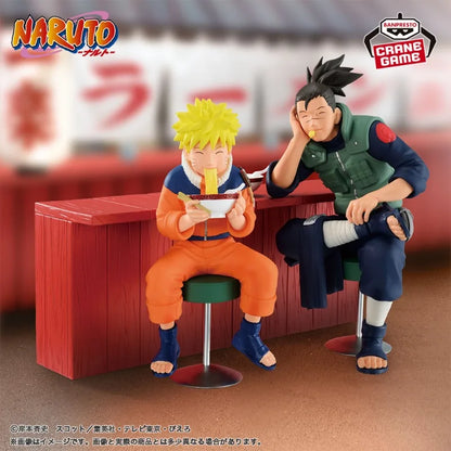 Figura Original BANDAI Banpresto de 10-12cm - Naruto | Maquetas de PVC que representan a Umino Iruka y Uzumaki Naruto, perfectas para coleccionistas y fanáticos del anime. Ideal como juguete, decoración o regalo.