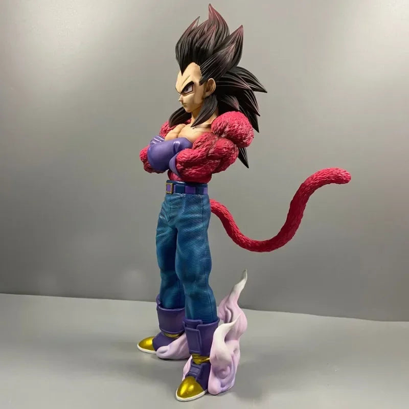 29cm Figurine Dragon Ball | Vegeta SSJ4 : Modèle représentant Vegeta en forme Super Saiyan 4. Cette figurine dynamique est un incontournable pour les collectionneurs et les fans de Dragon Ball