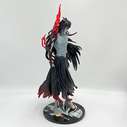 33-41cm Figurines BLEACH | Plongez dans l'univers de BLEACH avec ces figurines Collector impressionnantes représentant Ichigo Kurosaki dans ses transformations ultimes. Cette figurine détaillée capture l’intensité et la puissance du personnage