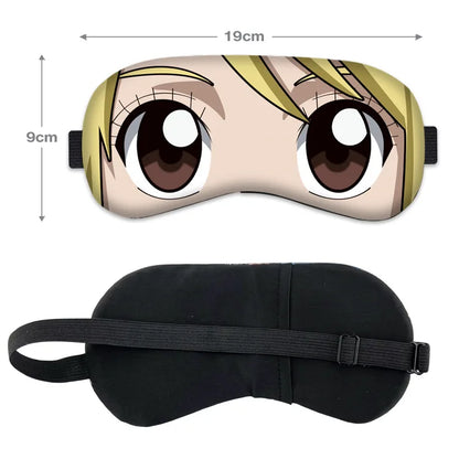 FAIRY TAIL Eye Mask Natsu Lucy Cartoon Eyepatch Erza Gray Kawaii Shading Sleep Eyeshade Cute Anime Goods Collection Cosplay Gift