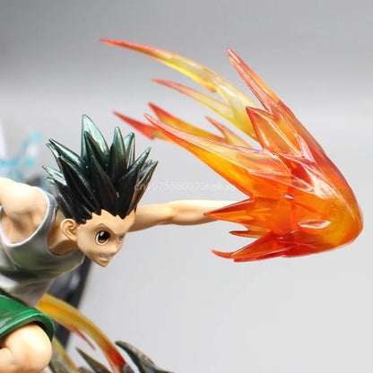 Figura Cazador x Cazador de 18 cm | Figura representativa de Killua Zoldyck y Gon Freecss, perfecta para coleccionistas y fans. Una gran opción como decoración o regalo de cumpleaños para los entusiastas del anime. 