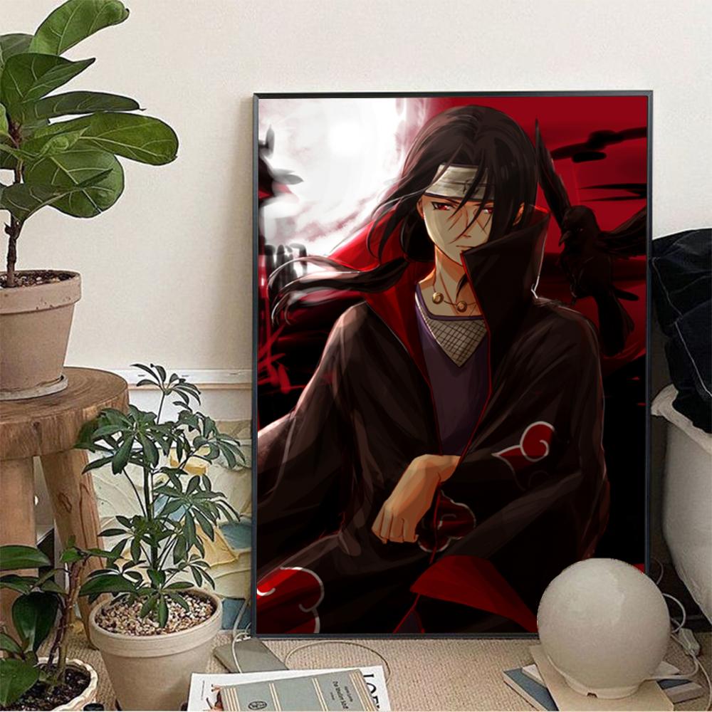 Poster sans cadre Uchiha Itachi impression sur papier, décoration murale pour salon, chambre, entrée, bar ou café