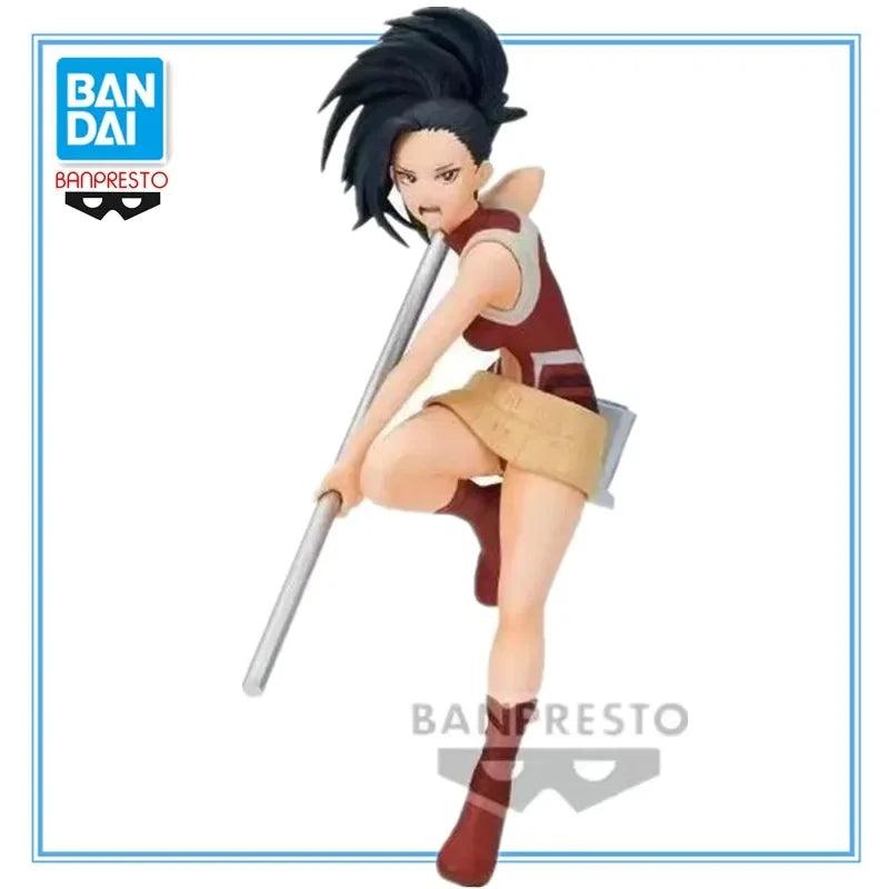 Figura original Banpresto My Hero Academia de 11 cm | Descubre la figura de Yaoyorozu Momo, personaje icónico de My Hero Academia. Producto auténtico de Banpresto, fabricado en PVC, ¡perfecto para coleccionistas y fanáticos del anime!