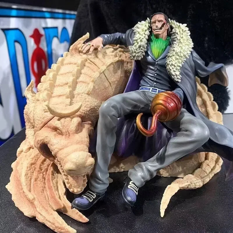 17cm Figurine One Piece | Crocodile dans une posture royale. Un modèle détaillé, capturant la puissance et l'élégance du personnage emblématique. Parfaite pour les collectionneurs et les fans de la série