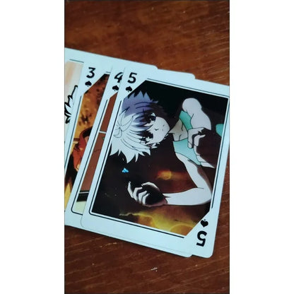 Tarjetas para Hunter X Hunter | Baraja de cartas ilustrada con personajes de Hunter X Hunter. Ideal para los fans del anime, este juego de cartas es un gran accesorio para momentos divertidos o como regalo.