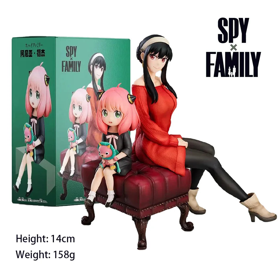 15cm Figurines SPY×FAMILY | Figurines représentant Anya et Yor Forger. Idéale comme décoration de table, cette figurine détaillée est parfaite pour les enfants et les fans de SPY×FAMILY. Un excellent choix de cadeau pour les amateurs d'anime