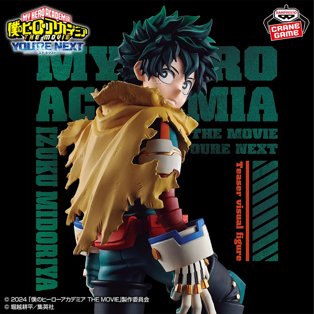 21cm Figurine My Hero Academia BANPRESTO Original | Figurine Izuku Midoriya issue du film My Hero Academia: You're Next. Produit authentique BANPRESTO, livré en boîte. Un must-have pour les fans et les collectionneurs d’anime !