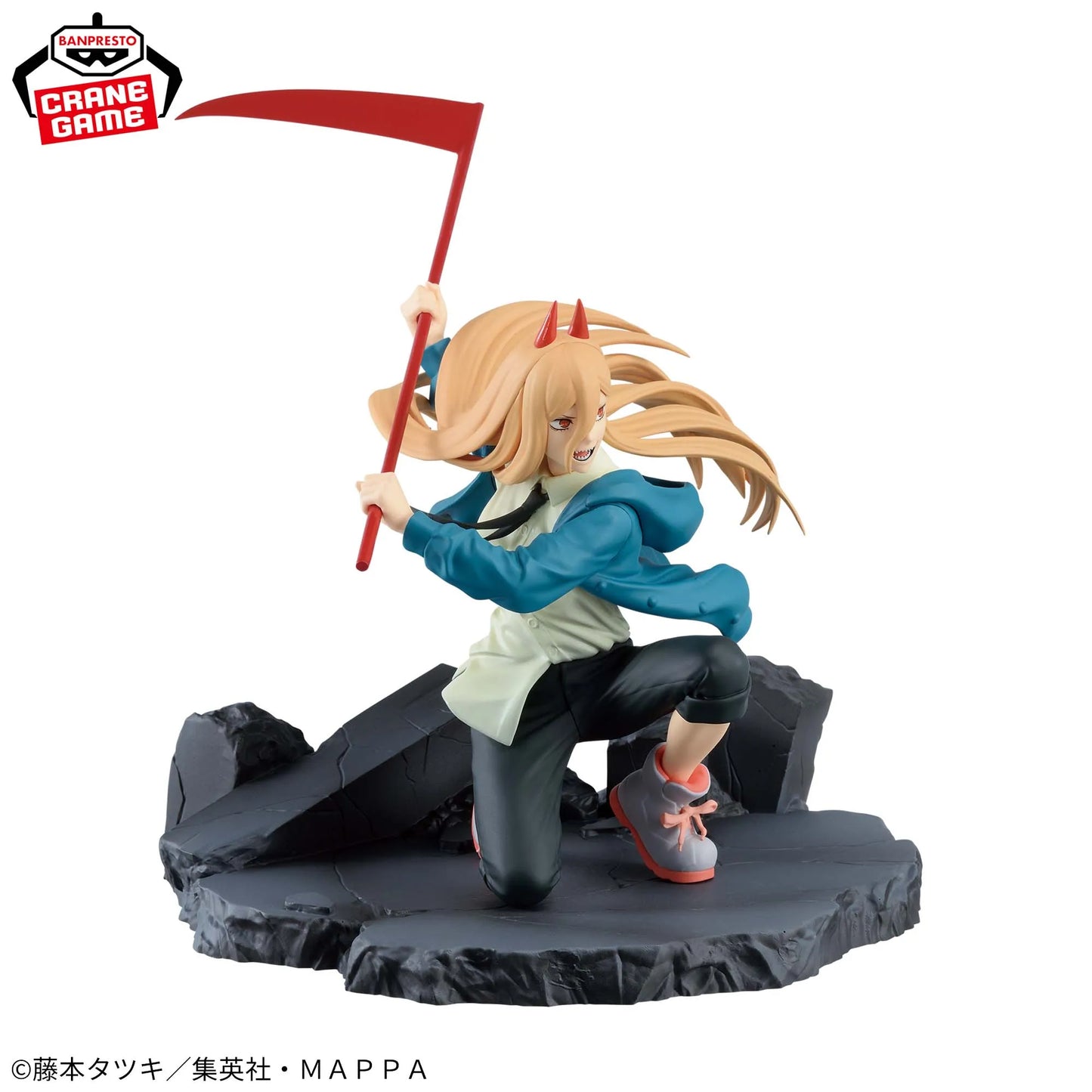 12-14cm Figurine Originale Bandai Banpresto (édition Vibration Stars) Chainsaw Man | Modèles en PVC de Denji et Power en pleine action. Parfaits comme jouets d'action, cadeaux ou objets de collection pour les fans