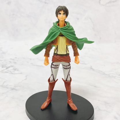 16cm Figurines Attack on Titan | Figurines de collection représentant Eren, Mikasa et Levi de Attack on Titan. Idéal pour les fans et les collectionneurs, ces modèles détaillés apportent l'univers de l'anime dans votre espace