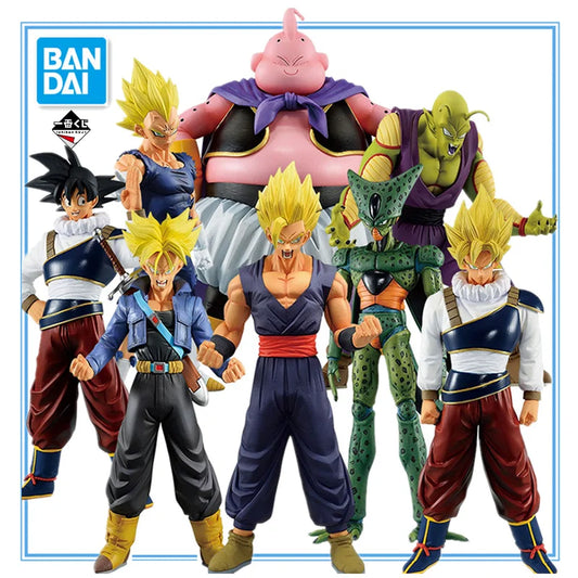 In Stock BANDAI Ichiban KUJI ULTRA Dragon Ball Z Son Gohan Piccolo Cell Goku Trunks Vegeta Buu Anime Action Figures Model Toy